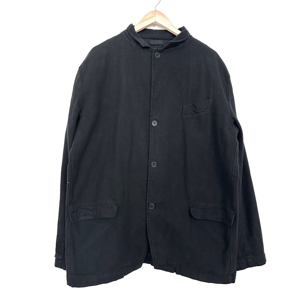 CP Shades Cotton Blazer Jacket Chore Coat Shacket Black Mens Large Relaxed